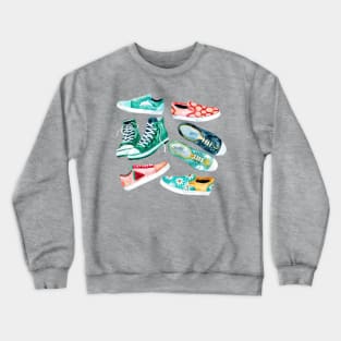 Sole-Mates - Watercolour Shoes Crewneck Sweatshirt